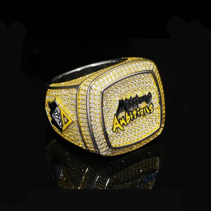 S925 Moissanite Diamond Personalized Logo Custom Ring