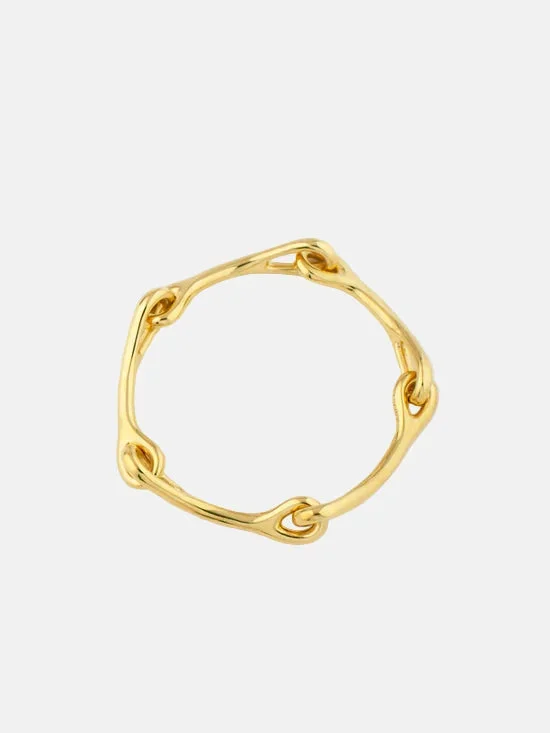 Sabine Link Bracelet in Vermeil