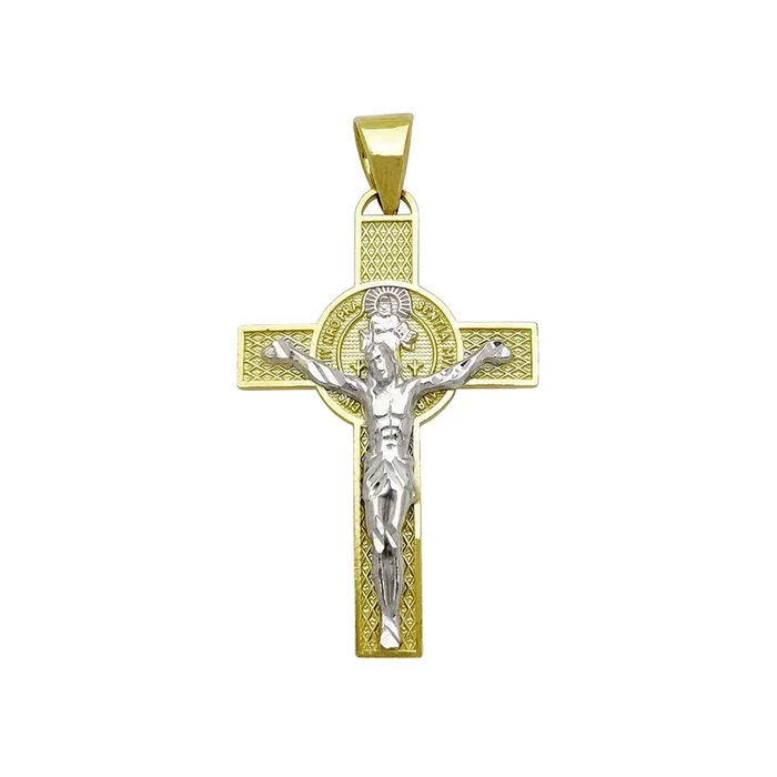 Saint Benedict Jesus Crucifix Pendant (14K)