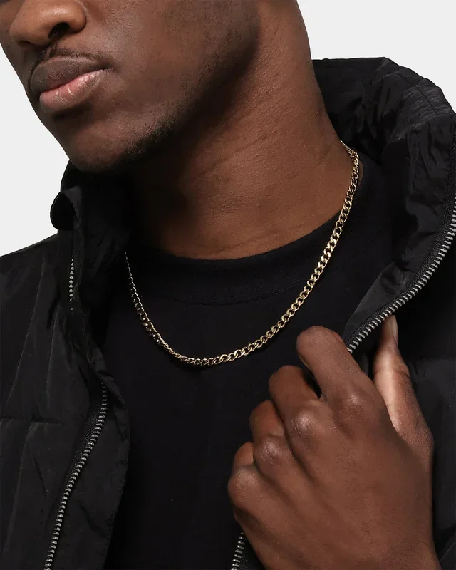 Saint Morta Cuban Link 5MM Chain Gold
