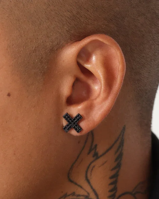 Saint Morta Marksman Earring Iced Black