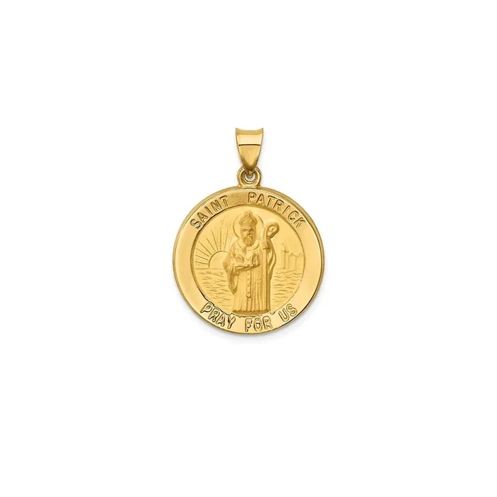 Saint Patrick Medallion Pendant (14K)