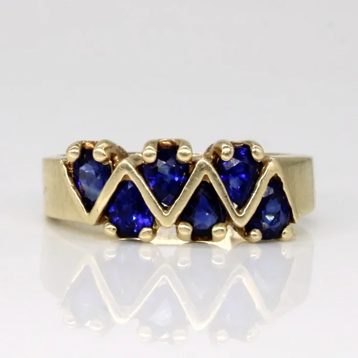 Sapphire Cocktail Ring | 0.90ctw | SZ 5.5 |