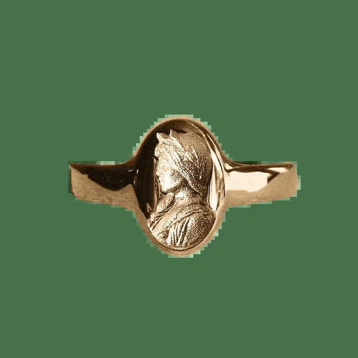 Sappho Solid Gold Signet Ring