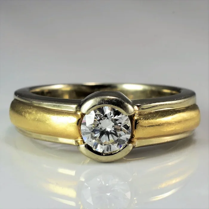Semi Bezel Set Engagement Ring | 0.50ct | SZ 6.75 |