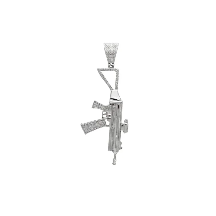 Semi-Icy Rifle Pendant (Silver)