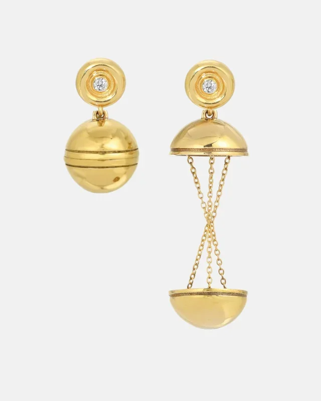 Shimmer Hatch Earrings