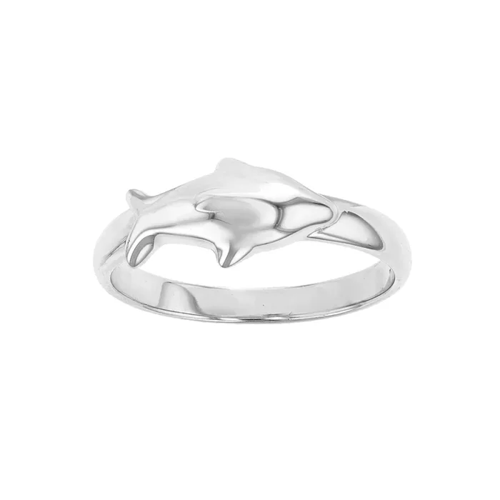 Sideways Shark Ring (Silver)