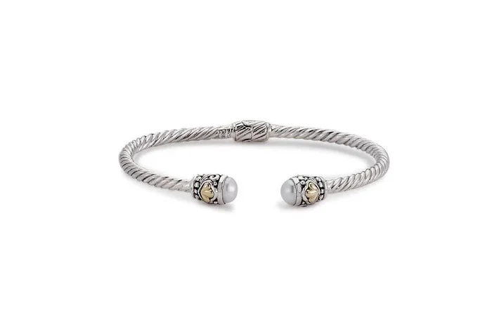 Sienna Bangle- White Pearl