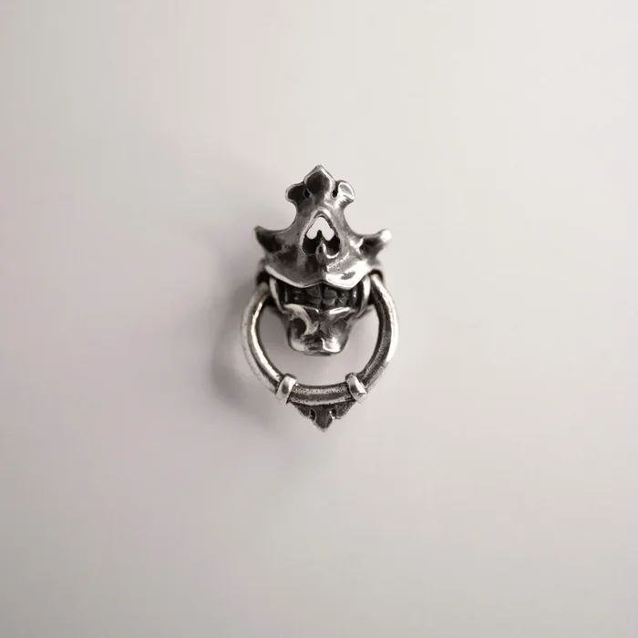 Silver Mask earring