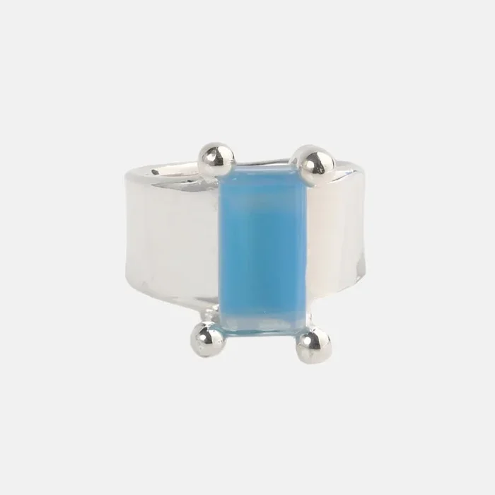 Silver Prong Set Ring
