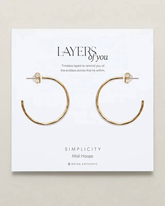 Simplicity Midi Hoop Earrings