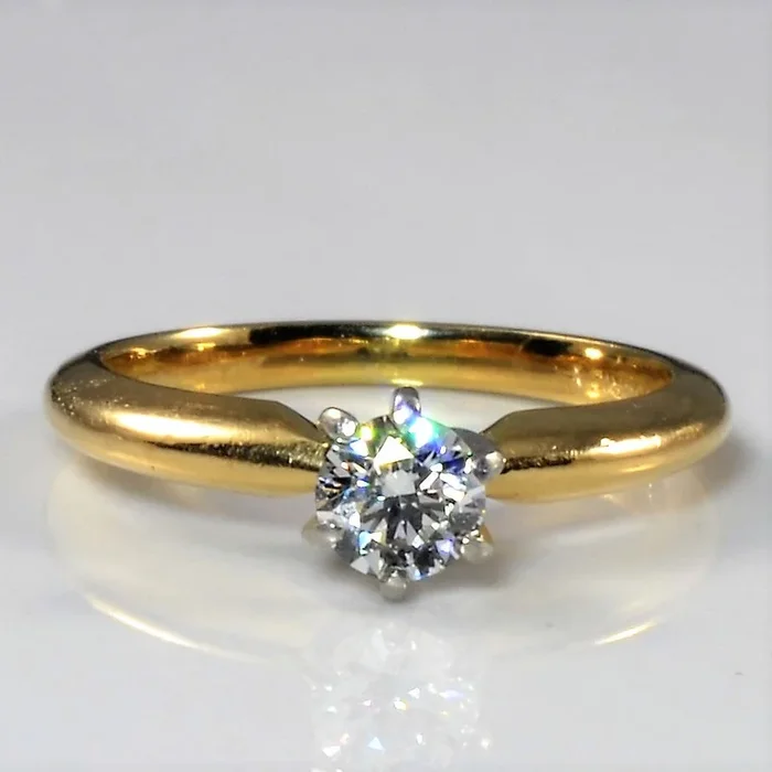 Six Prong Solitaire Diamond Ring | 0.27ct | SZ 4 |