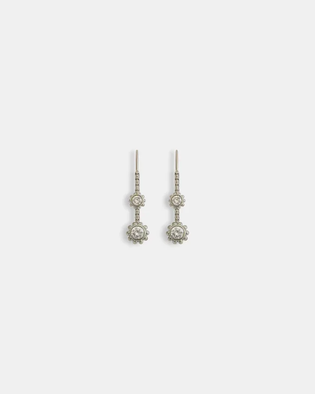 Skull Double Drop Earrings