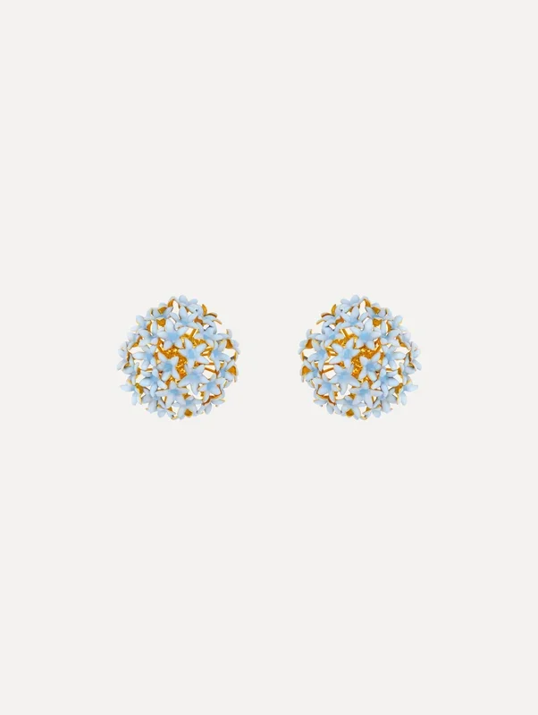 Small Allium Pompom Clip-On Earrings