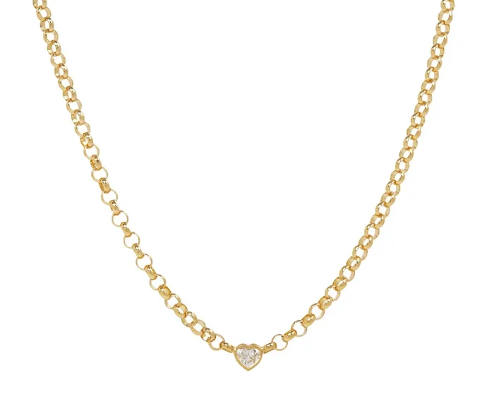 Small Diamond Sweetheart Necklace