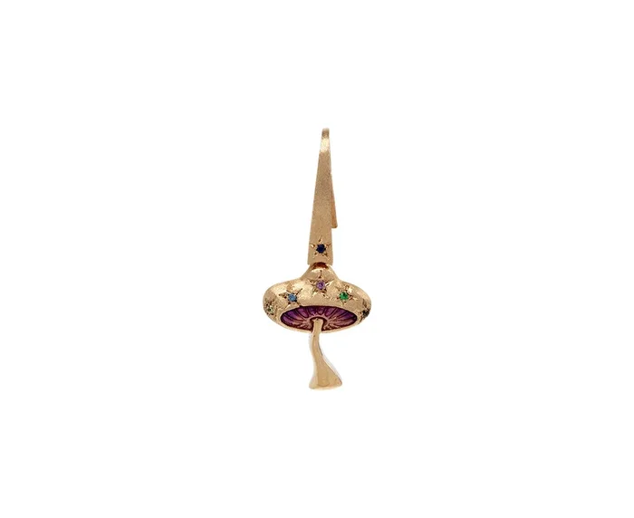 Small Mushroom SINGLE Earring