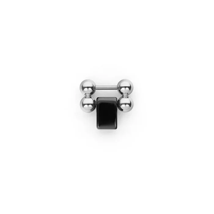 Smart Caviar Black Ceramic and Stainless Steel Link