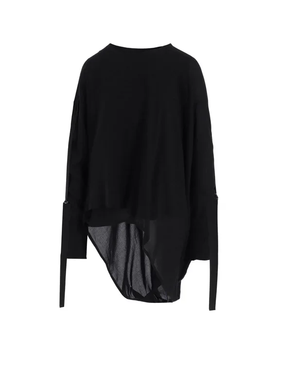 SOFT LAWN BLOUSE WITH D-RINGS