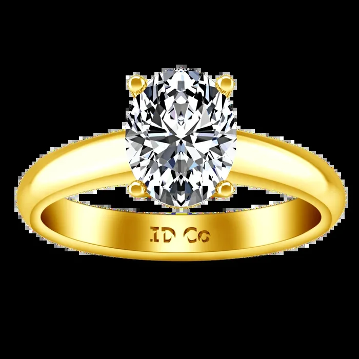 Solitaire Diamond Engagement Ring Daniela 14K Yellow Gold