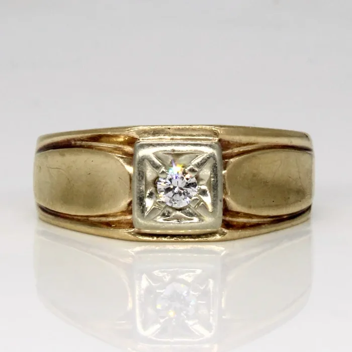Solitaire Diamond Ring | 0.10ct | SZ 9.5 |
