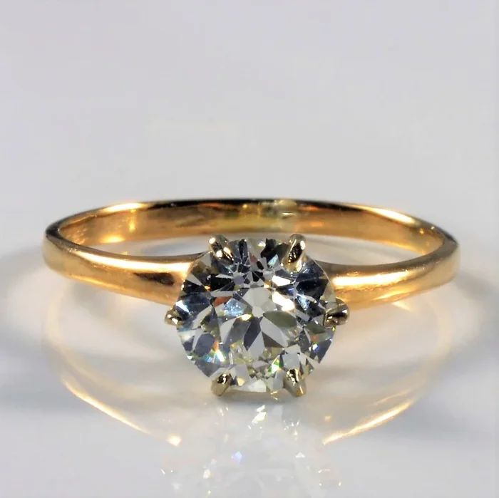 Solitaire Old European Diamond Ring | 1.15ct | SZ 7.5 |