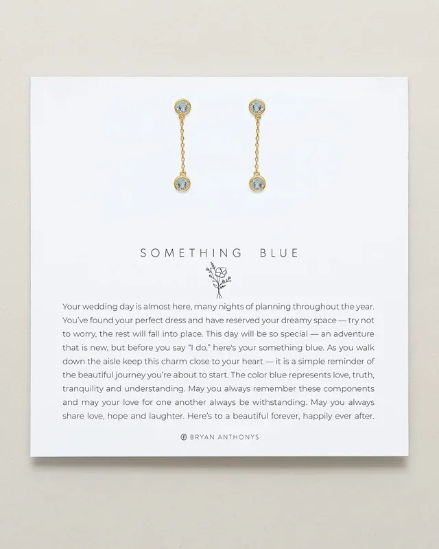 Something Blue Drop Earrings