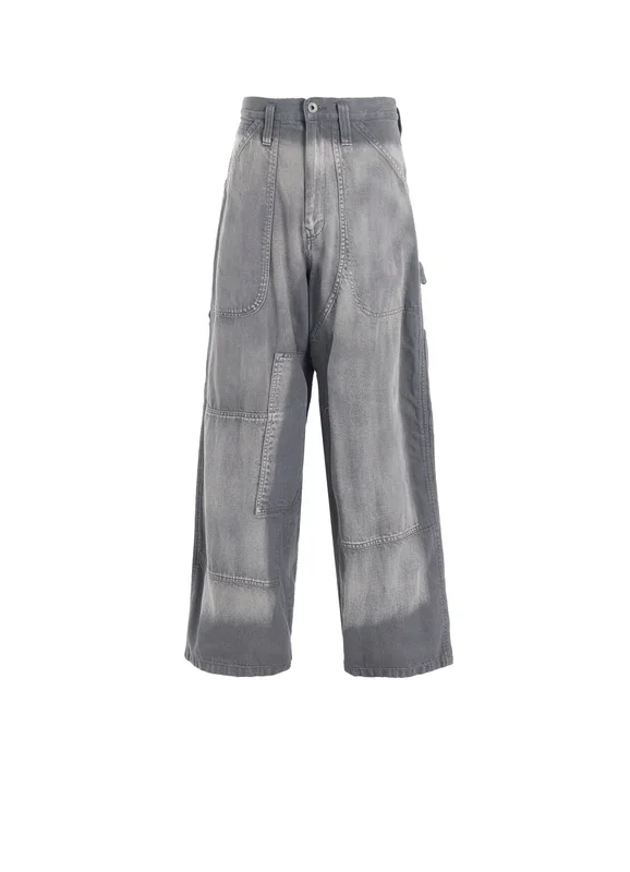 SPOTTED DENIM WORK PANTS