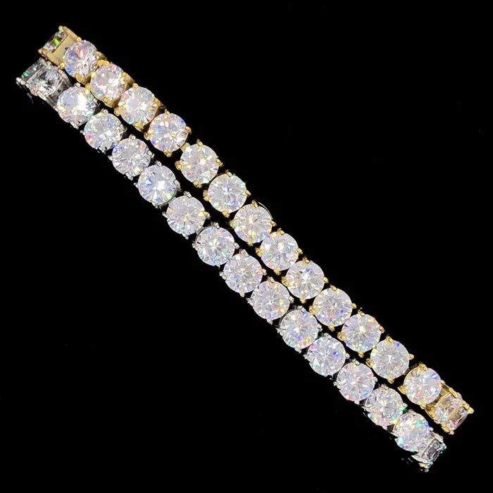 Stainless Steel VVS Iced Out Tennis Bracelet