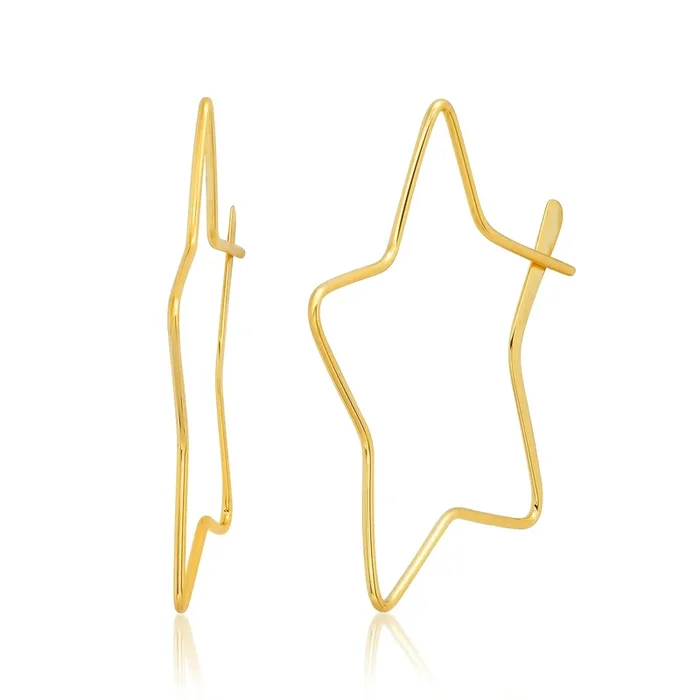 STAR HOOP, GOLD