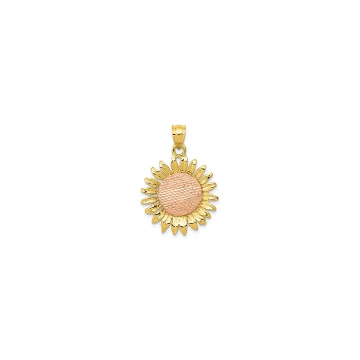 Sunflower Pendant (14K)