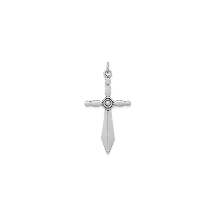 Sword Cross Pendant (Silver)