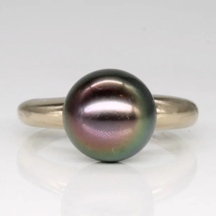 Tahitian Black Pearl Cocktail Ring | 9.0 – 9.5mm | SZ 5.25 |