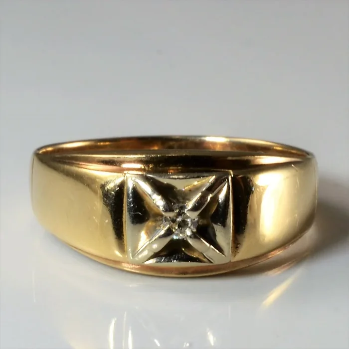 Tapered Diamond Band | 0.05ct | SZ 9.5 |