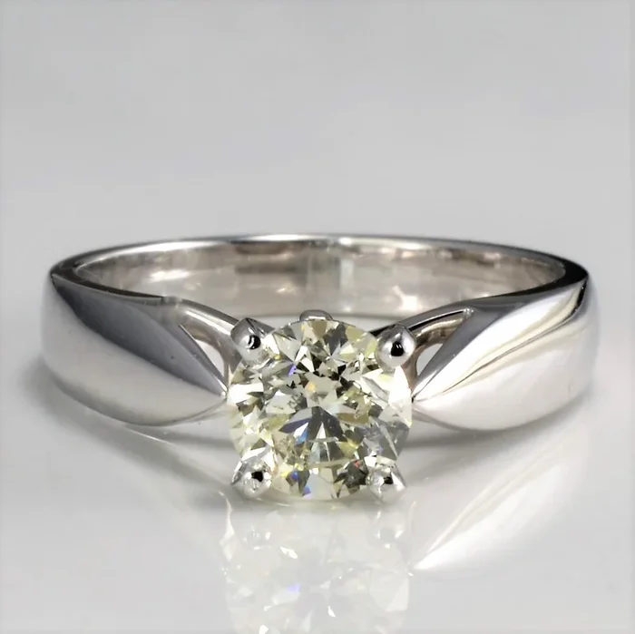 Tapered Solitaire Diamond Ring | 0.77 ct, SZ 6.25 |