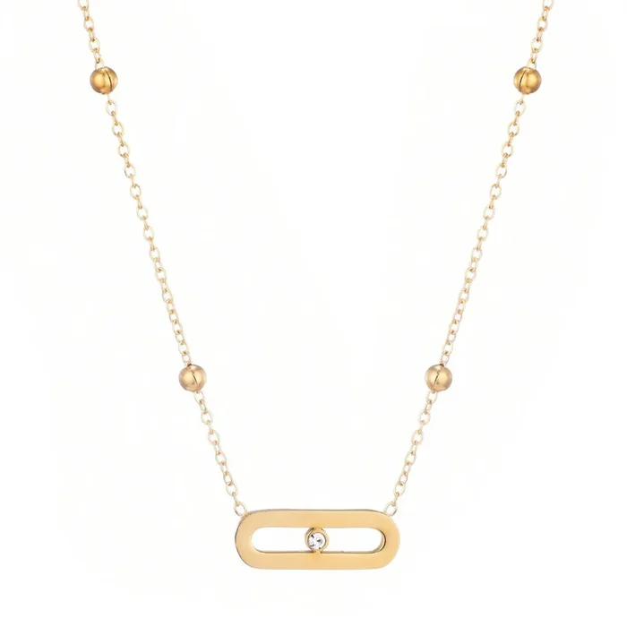 Tarnish Resistant Bar Necklace