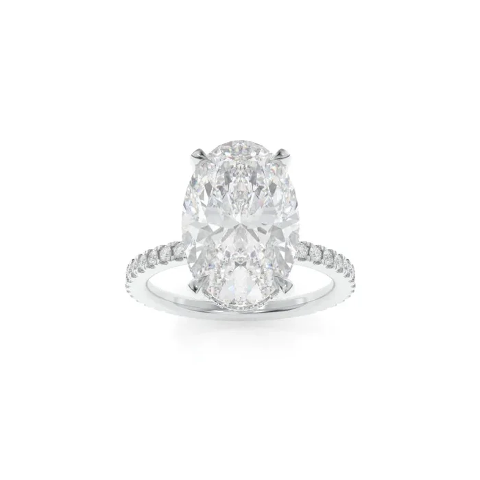 Taylor Ring – 4.01ct D VS1 Oval Lab Grown Diamond