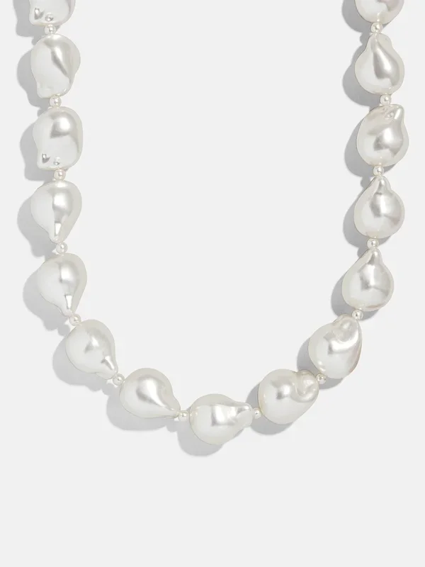 Teagan Pearl Necklace – White