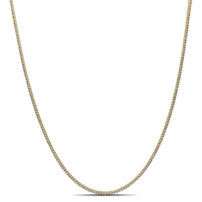 Tennis Diamond Necklace (14K)