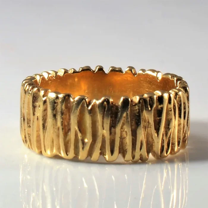Textured Gold Ring | SZ 5.25|