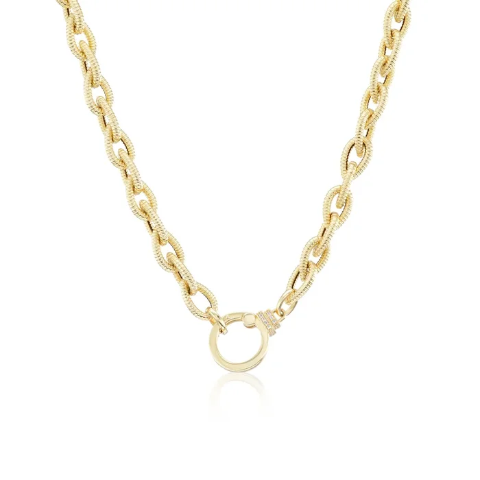 Textured Teardrop Chain