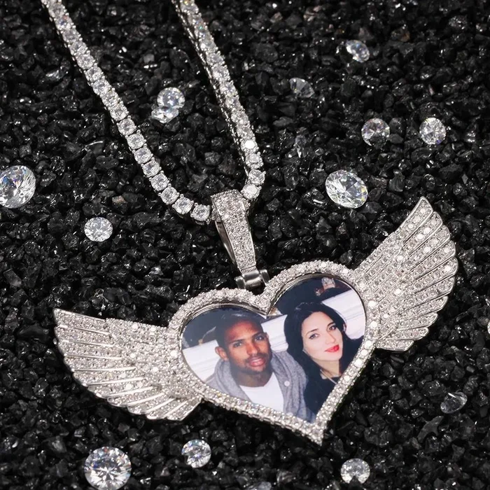 THE CUPID® – Custom Iced Photo Pendant