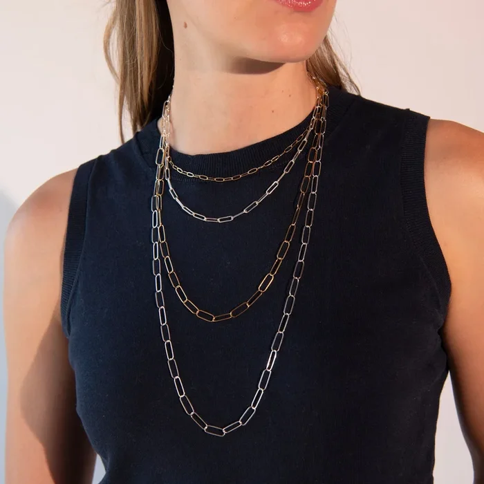 The Essential Paperclip Necklace Layering Set