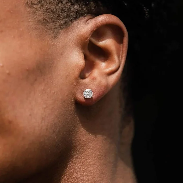 The Glitter® – Round Cut Iced Out Earring