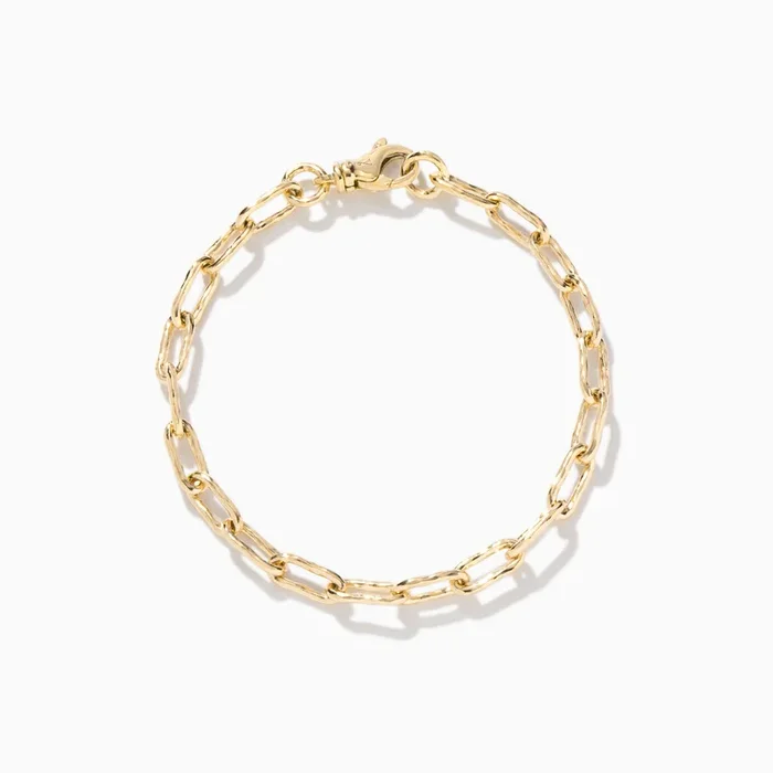 The Hammered Chain Link Bracelet
