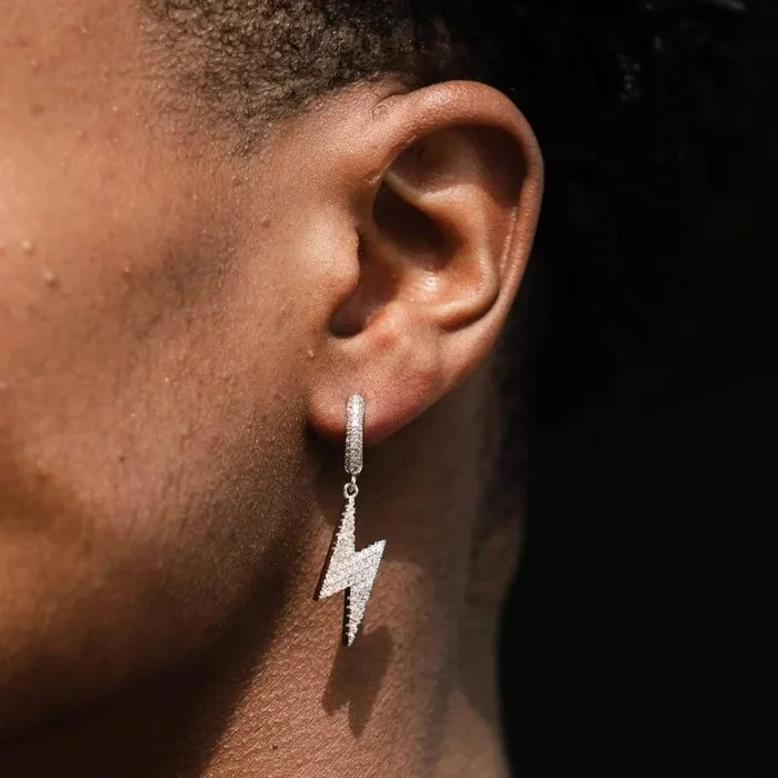 The Honor® – 14K Gold/White Gold Thunder Earrings