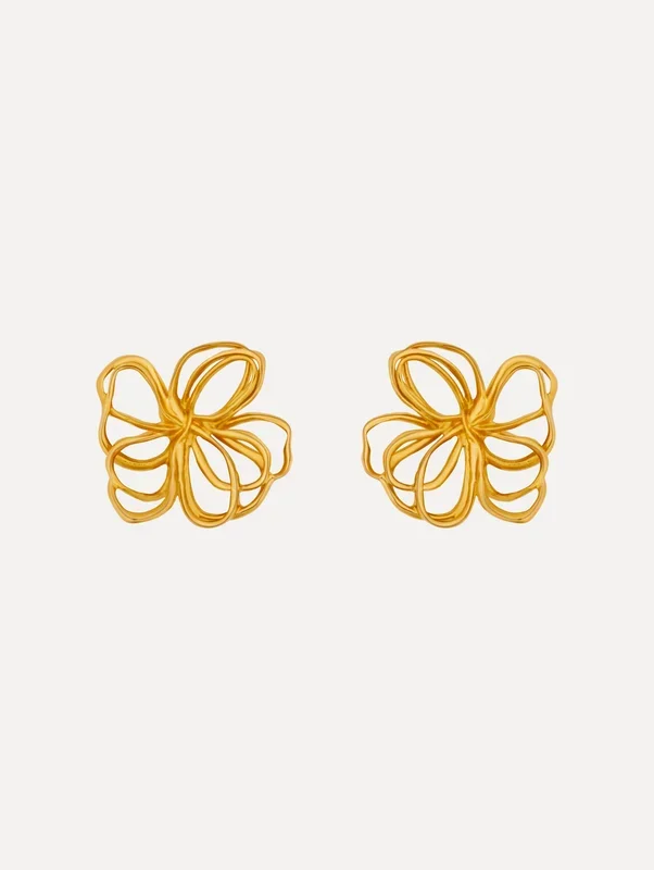Threaded Flower Earrings