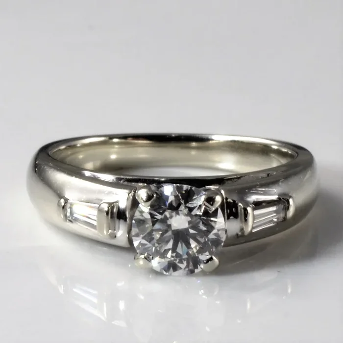 Three Stone Diamond Engagement Ring | 0.89ctw | SZ 5 |