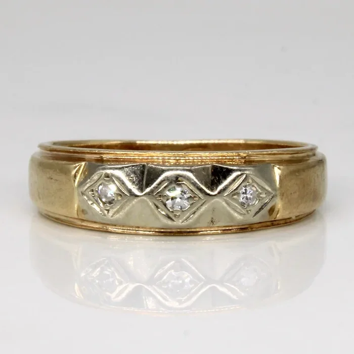 Three Stone Diamond Ring | 0.05ctw | SZ 8.5 |
