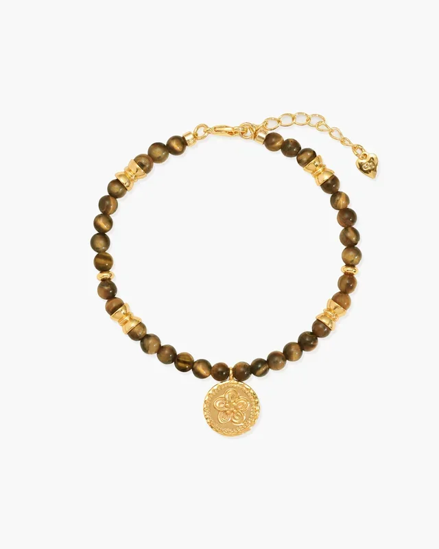 Tiger’s Eye Coin Bracelet